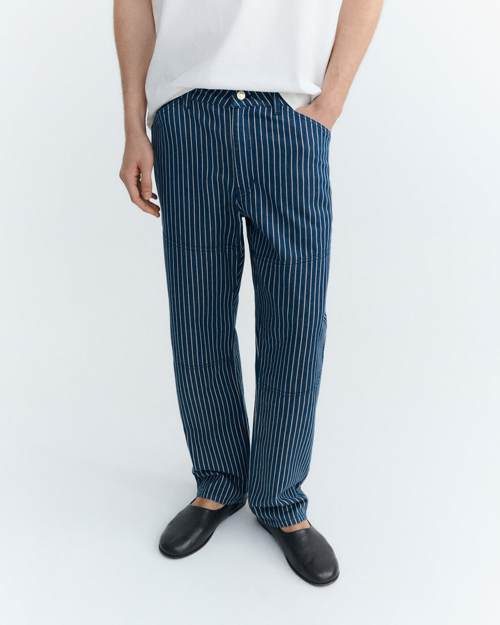 Pantalón recto rayas tinte natural Stan sostenible - 2