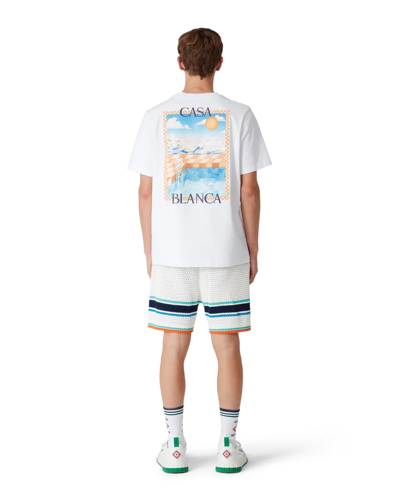 T-Shirt Surreal Pool - Blanc