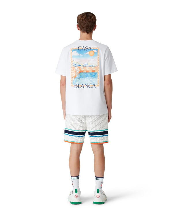 T-Shirt Surreal Pool - Blanc