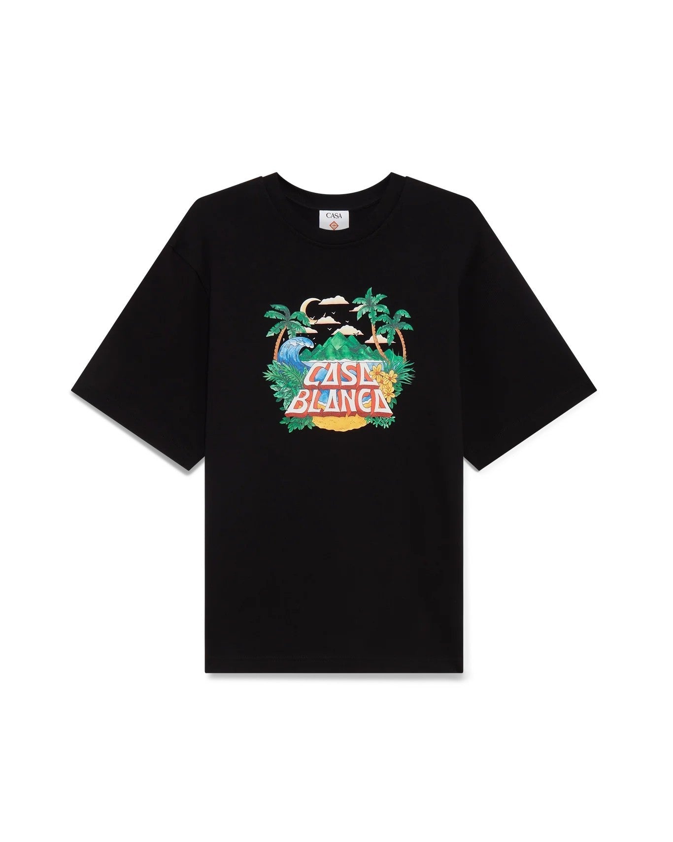 T-Shirt Casa Beach Wave - Noir