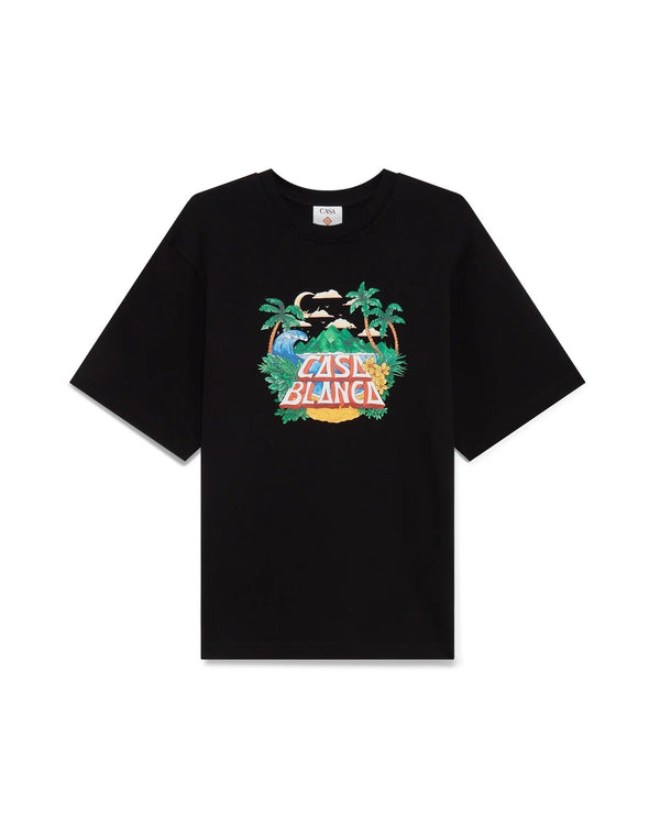 T-Shirt Casa Beach Wave - Noir