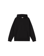 Sudadera capucha negra sol type Simon sostenible - silueta 1