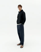 Sudadera capucha negra sol type Simon sostenible-2