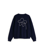 Sudadera bordada a mano flower Leon sostenible silueta - 2