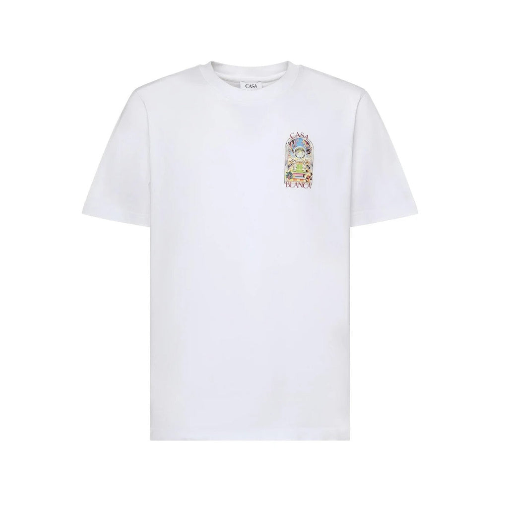 T-Shirt Tennis Landscape - Blanc