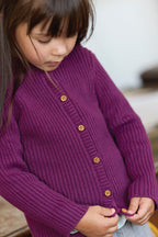 Cardigan - Violet Coton