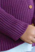 Cardigan - Violet Coton