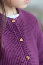 Cardigan - Violet Coton