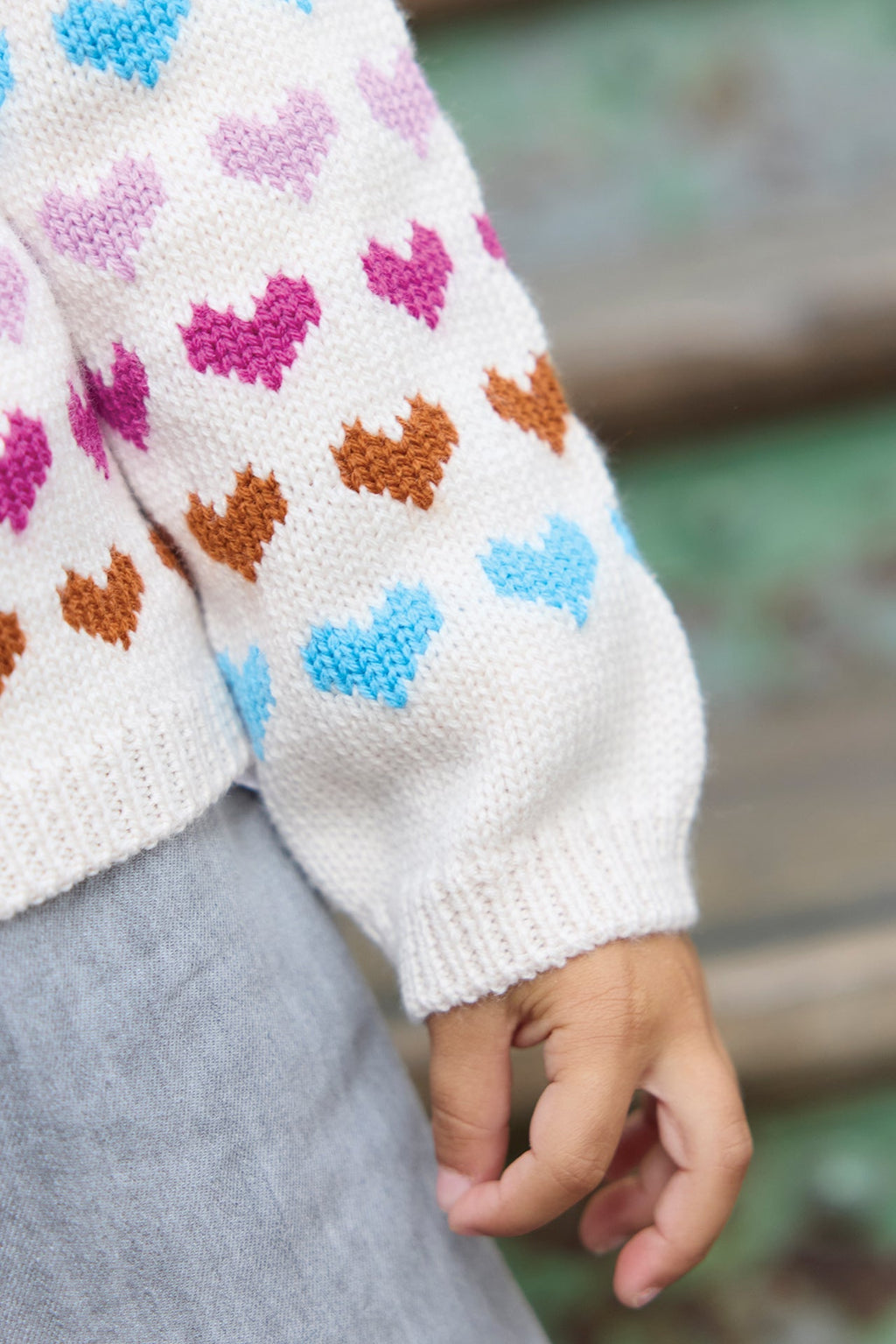 Cardigan - Lilet Coeurs Beige