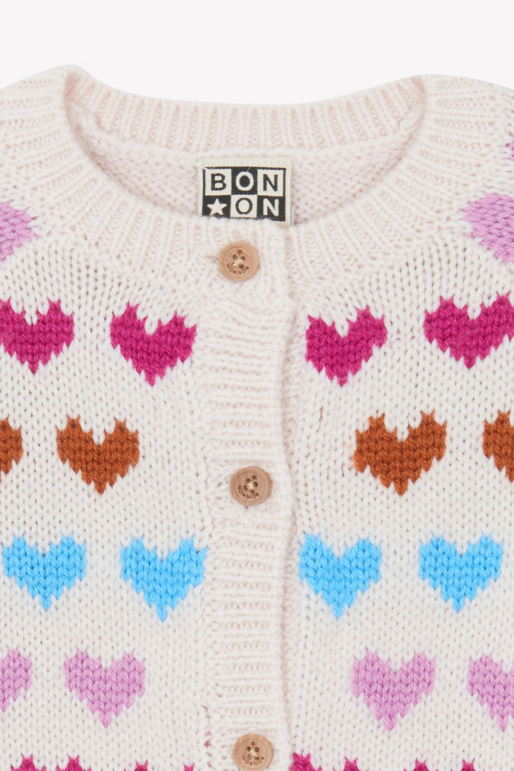 Cardigan - Lilet Coeurs Beige