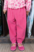 Pantalon - Biscotte En Velours Rose