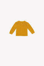 Cardigan - Bernard En Tricot Torsadé Jaune