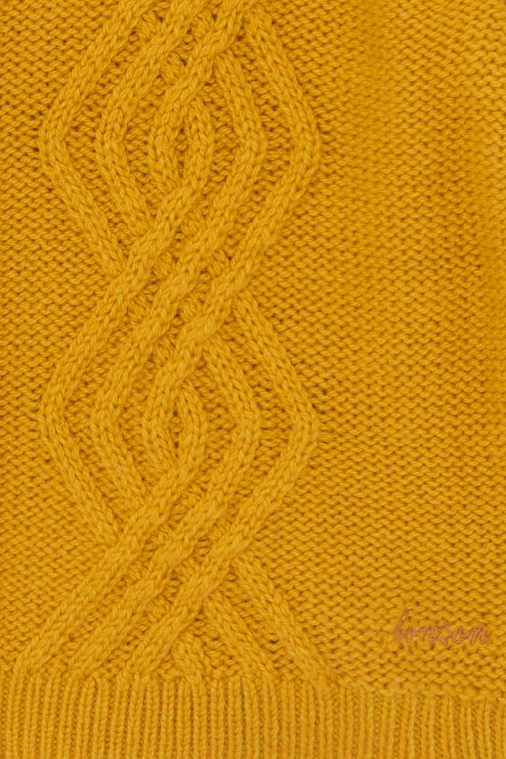 Cardigan - Bernard Tricot Torsadé Jaune
