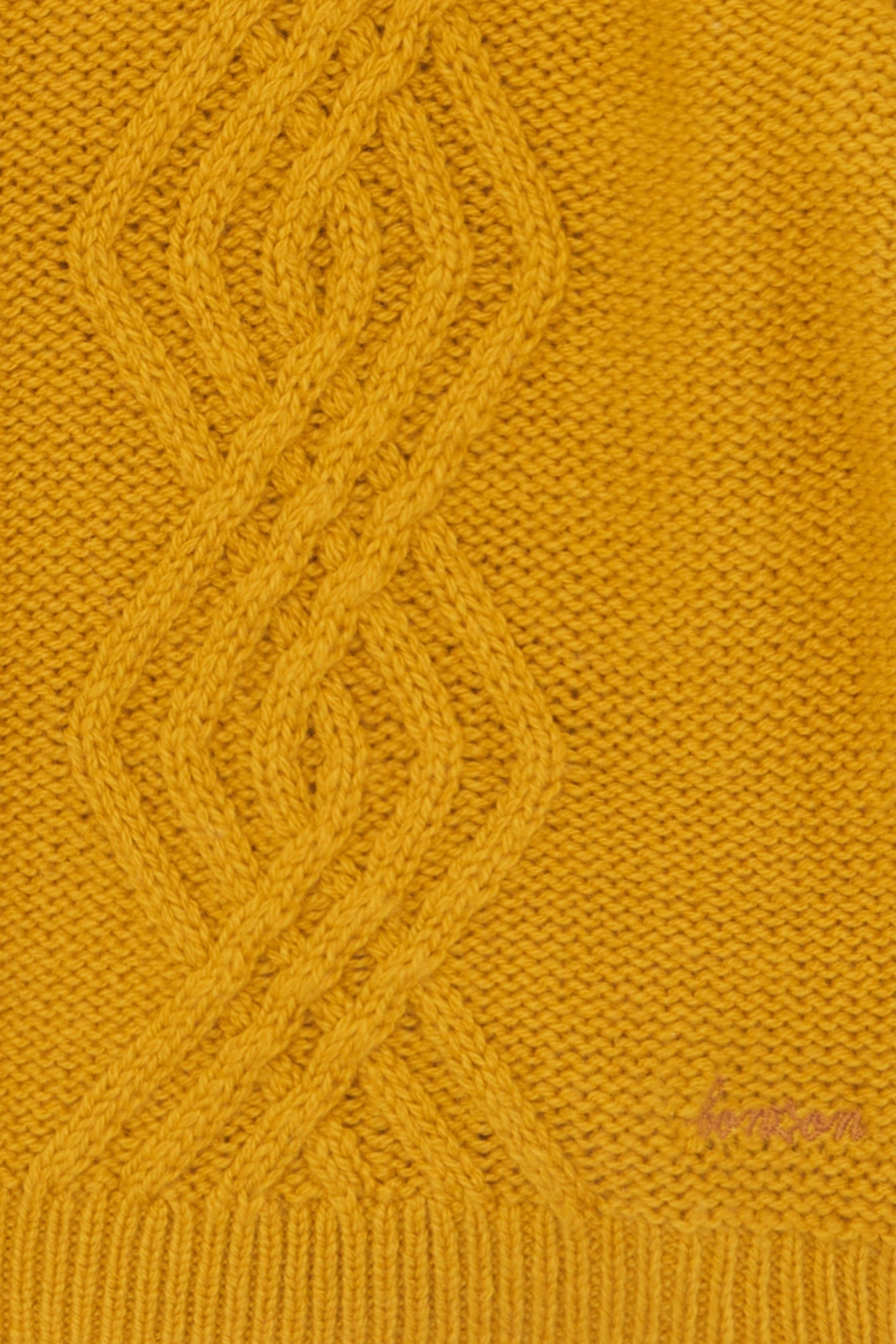 Cardigan - Bernard Tricot Torsadé Jaune