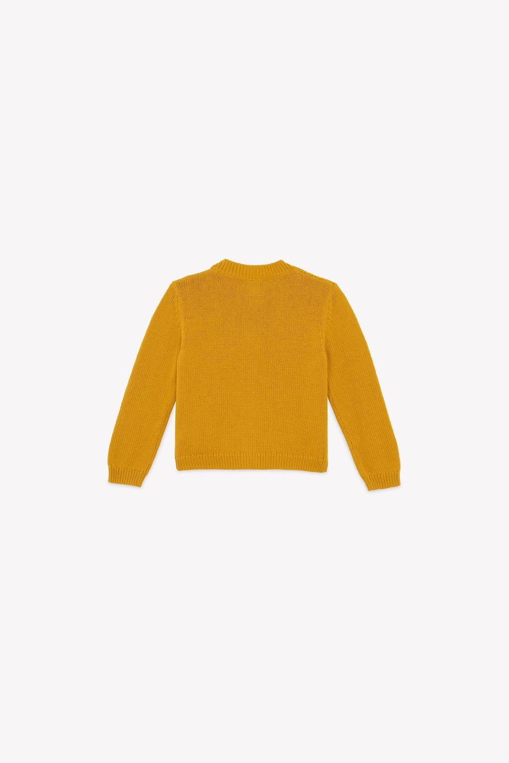 Cardigan - Bernard Tricot Torsadé Jaune
