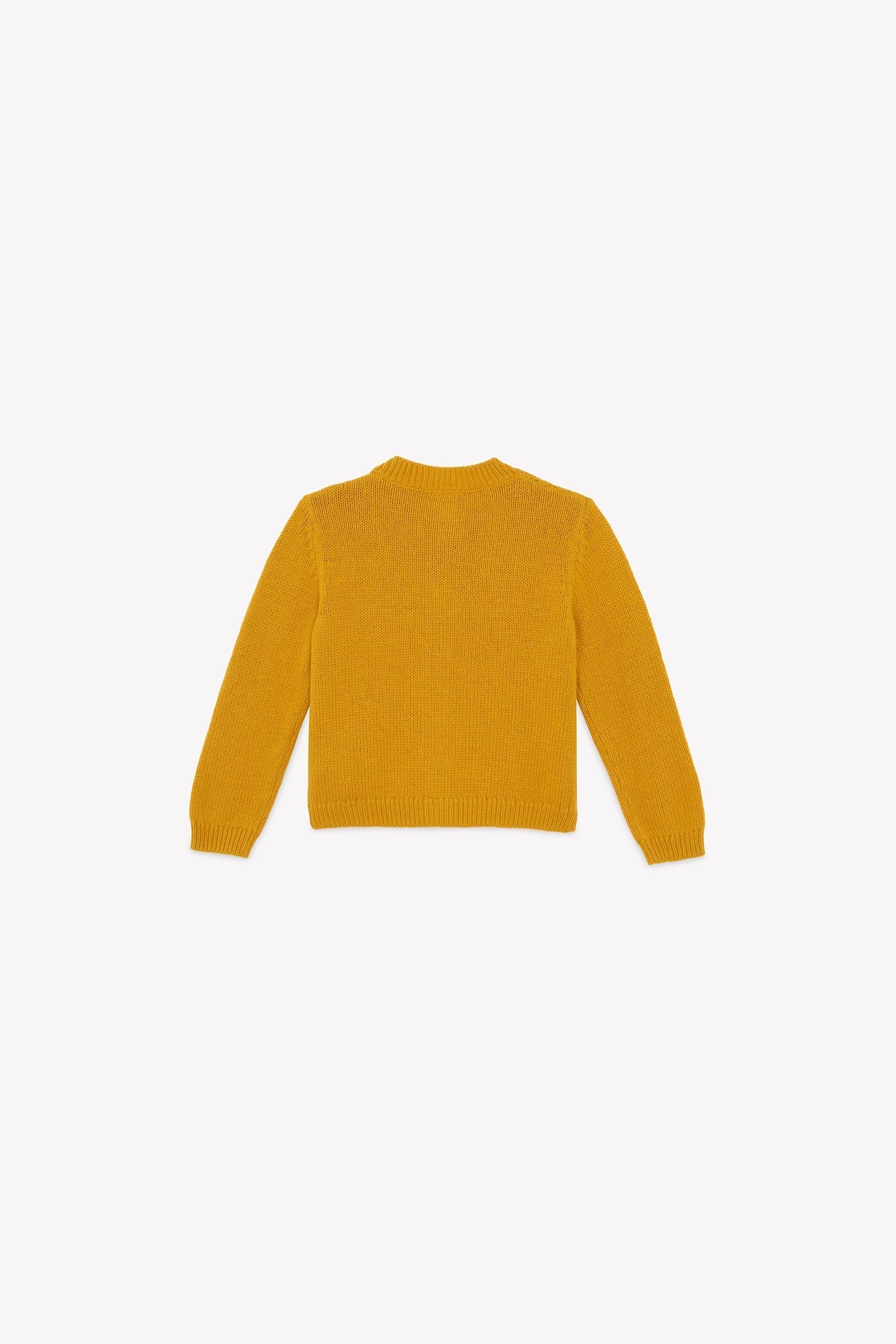 Cardigan - Bernard Tricot Torsadé Jaune