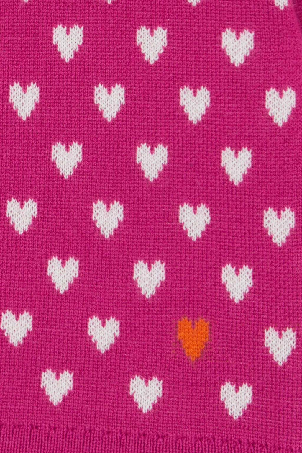 Cardigan - Lilou Violet Imprimé Coeur