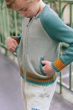 Cardigan - Teddy Vert Clair