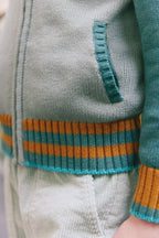 Cardigan - Teddy Vert Clair