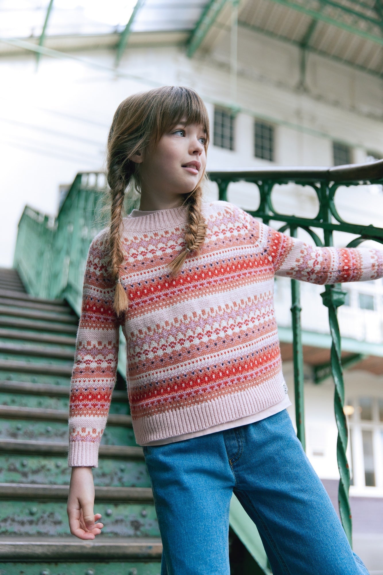 Pull - Joris Jacquard Peach