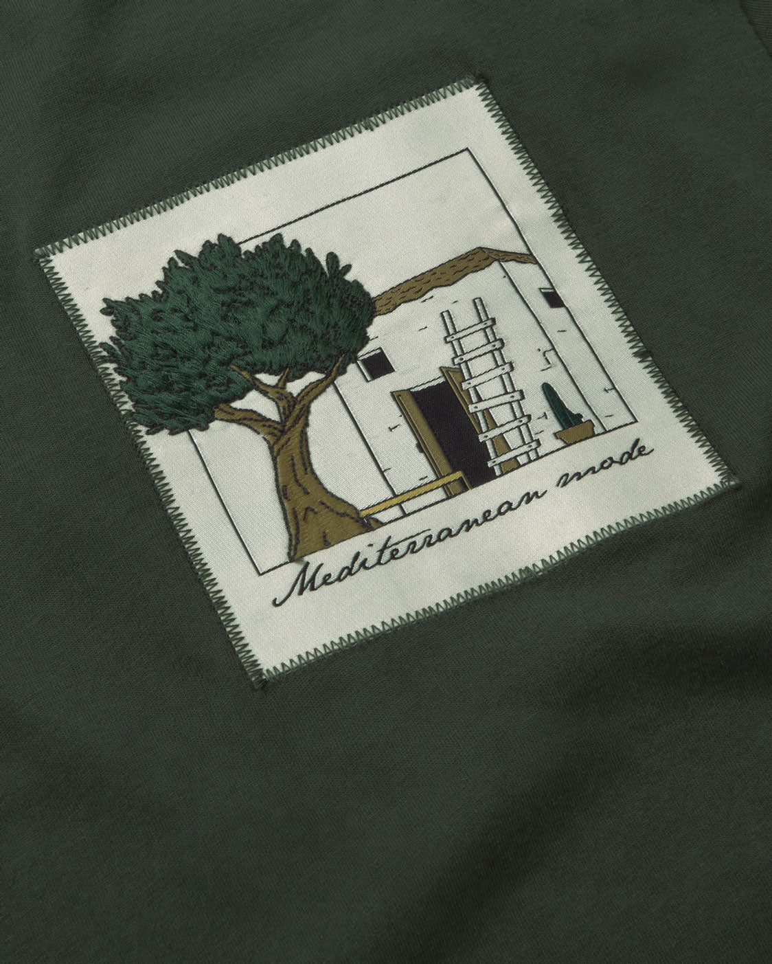 Camiseta bordada house Aaron sostenible silueta - 2
