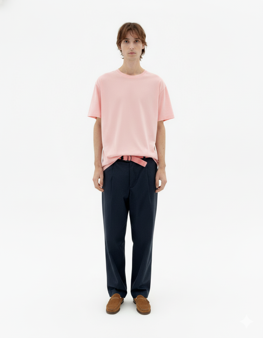 Camiseta rosa Aaron sostenible - 2