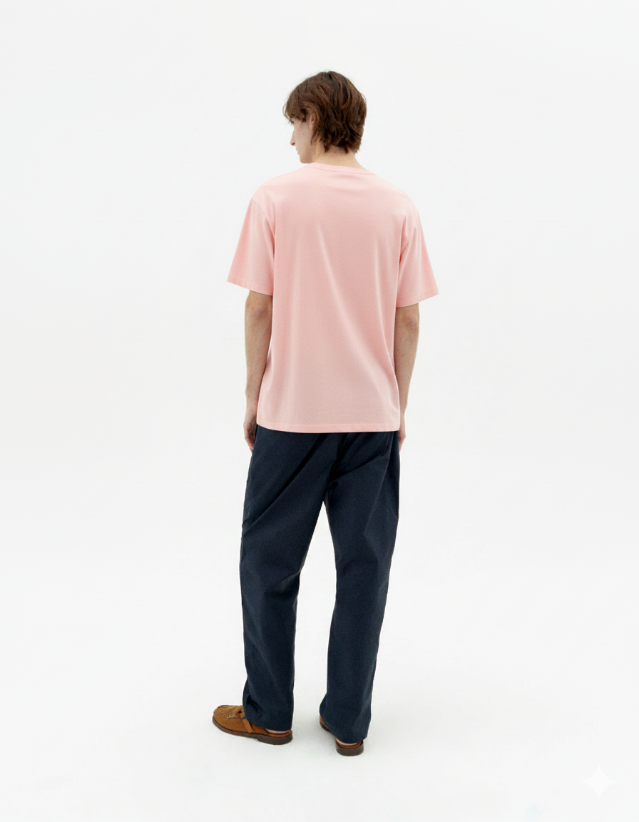 Camiseta rosa Aaron sostenible - 3
