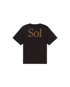 Camiseta negra sol type crudo Aaron sostenible - silueta 2