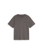Camiseta gris bordada a mano flower Aaron sostenible silueta - 1