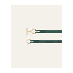 Ceinture L'Attachante Cuir De Saumon Verte Irisée