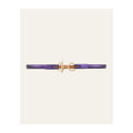 Ceinture L'Attachante Cuir De Saumon Violette Irisée