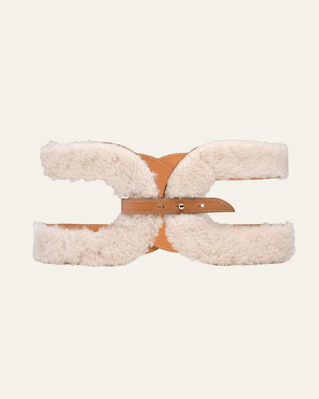 Ceinture La Délicieuse Camel Mouton