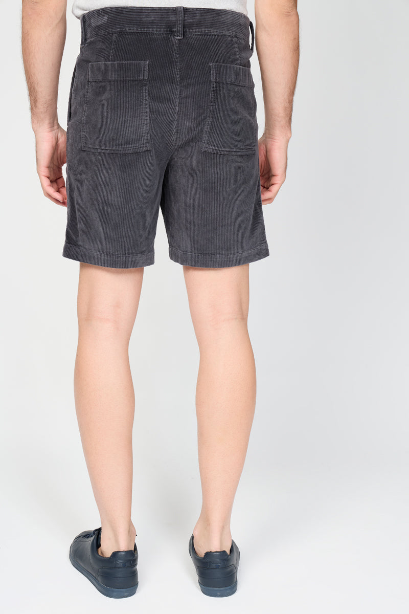 Short Rétro En Velours Côtelé Avec Poche - Maine Pigment - Homme