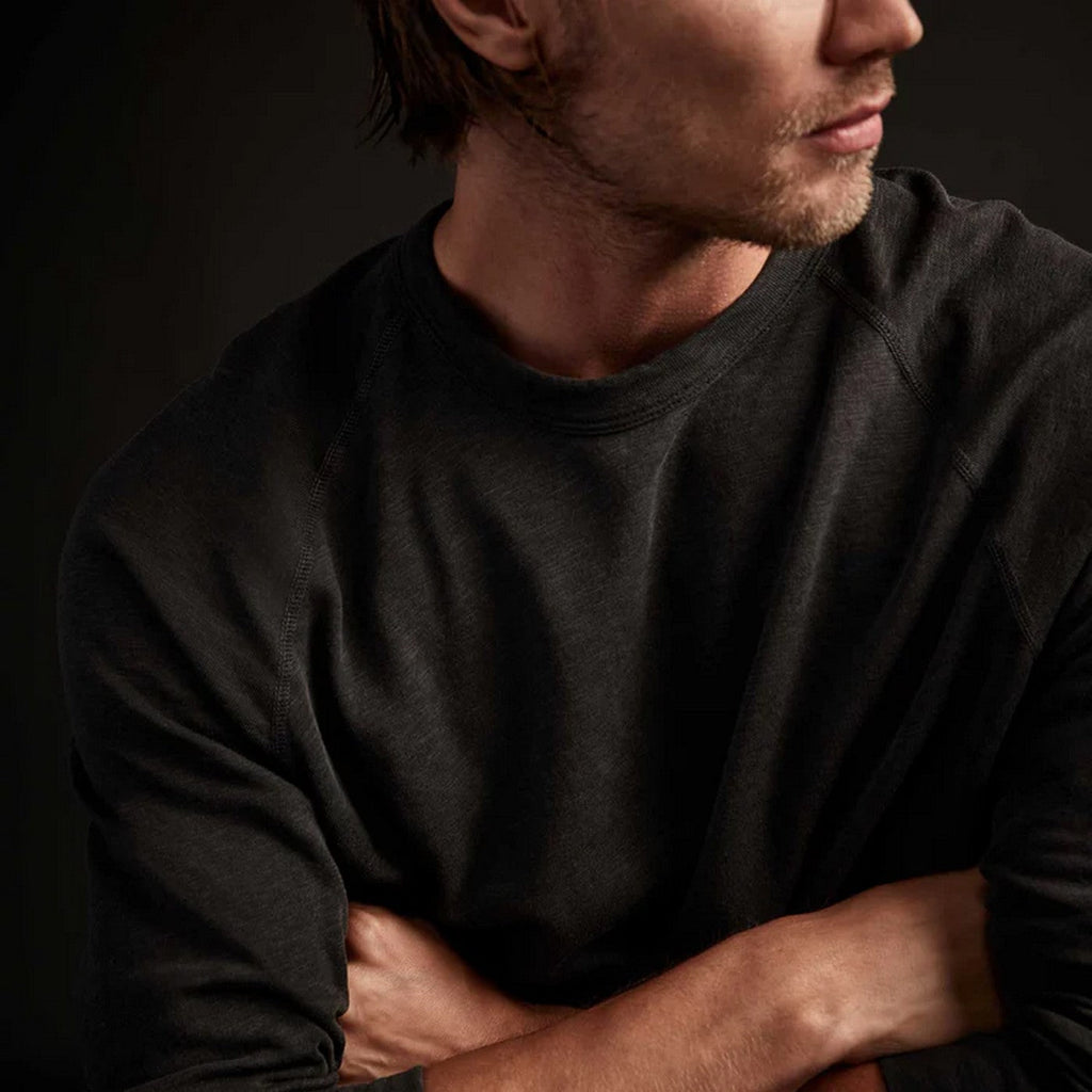 Vintage Cotton Raglan Pullover - Ember Pigment - Homme