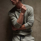 Vintage Cotton Raglan Pullover - Ember Pigment - Homme