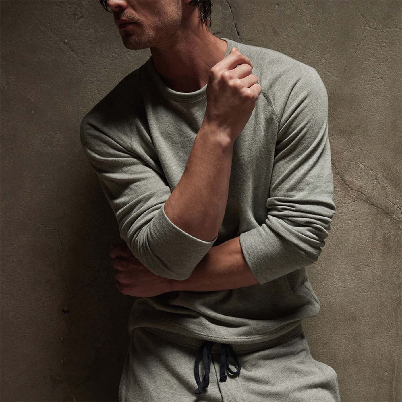 Vintage Cotton Raglan Pullover - Ember Pigment - Homme