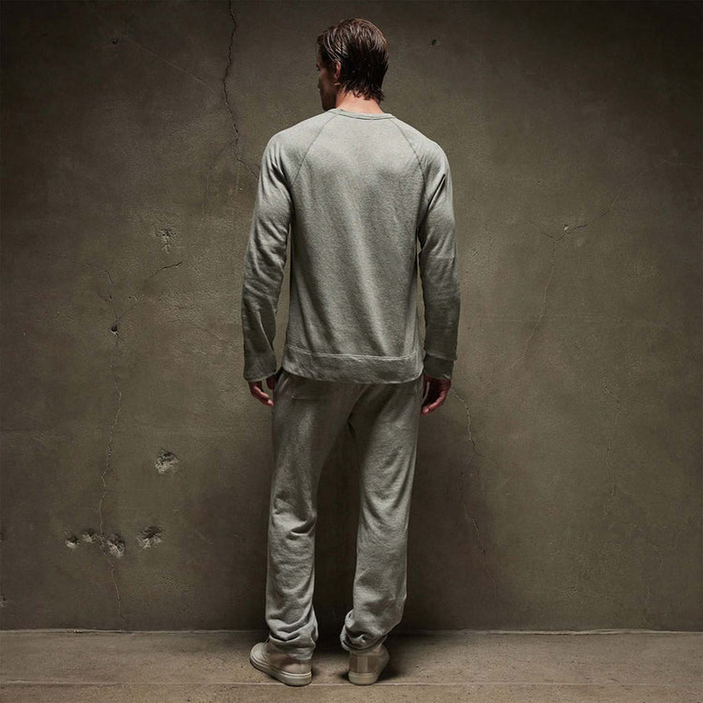 Vintage Cotton Raglan Pullover - Ember Pigment - Homme