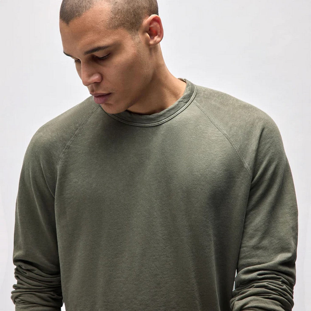 Vintage Cotton Raglan Pullover - Ember Pigment - Homme