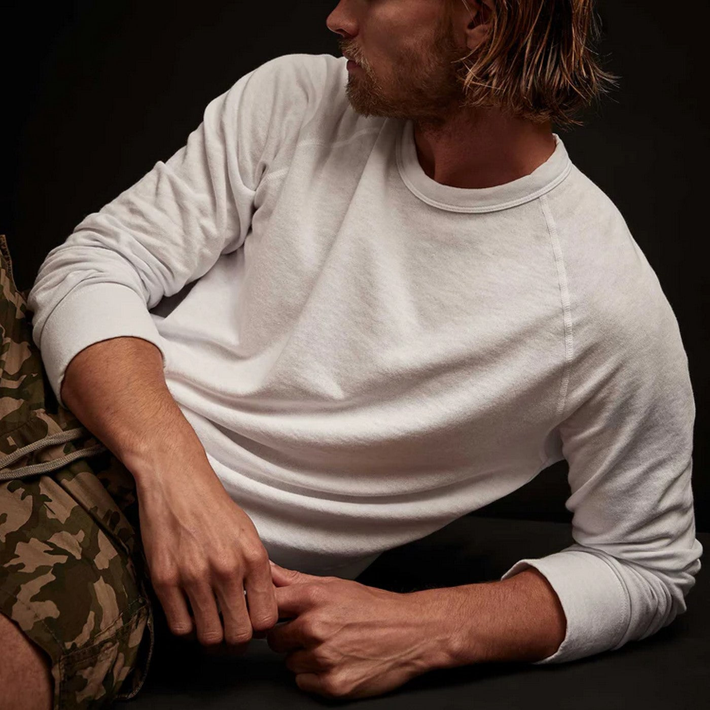 Vintage Cotton Raglan Pullover - Ember Pigment - Homme