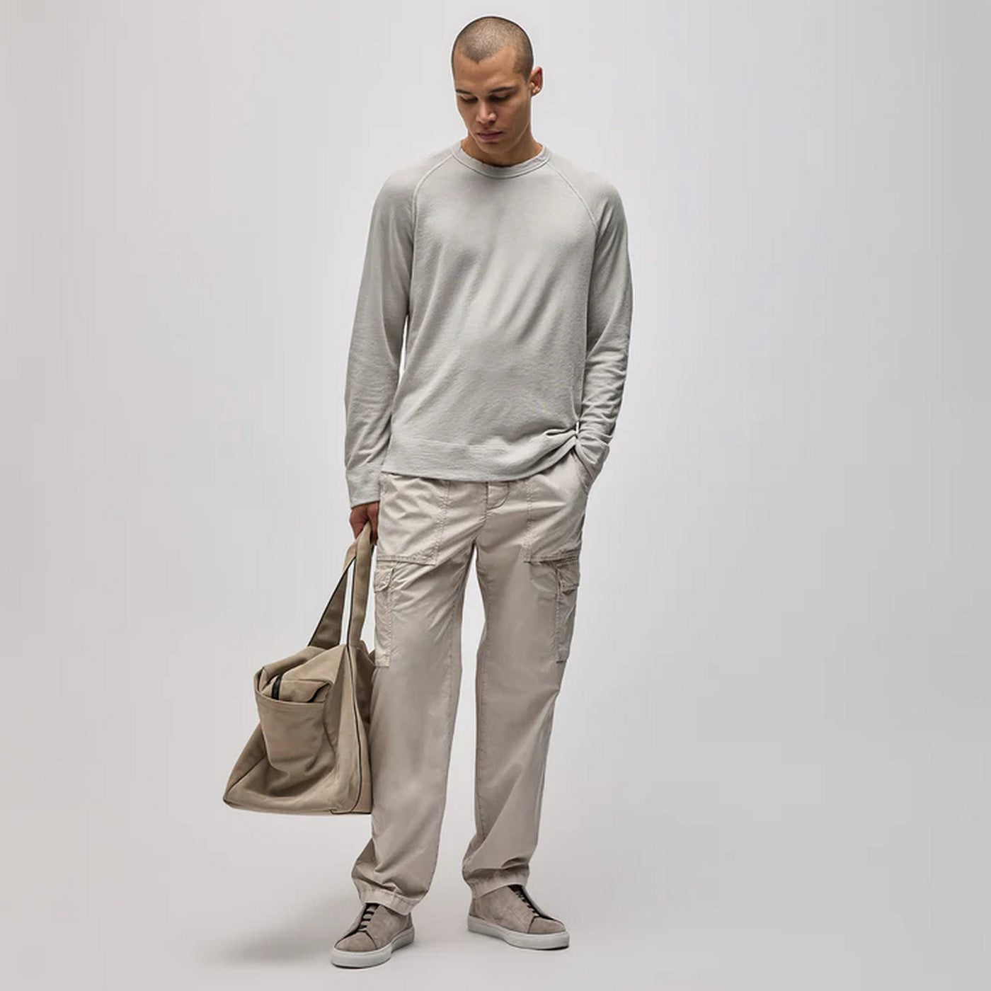 Vintage Cotton Raglan Pullover - Ember Pigment - Homme