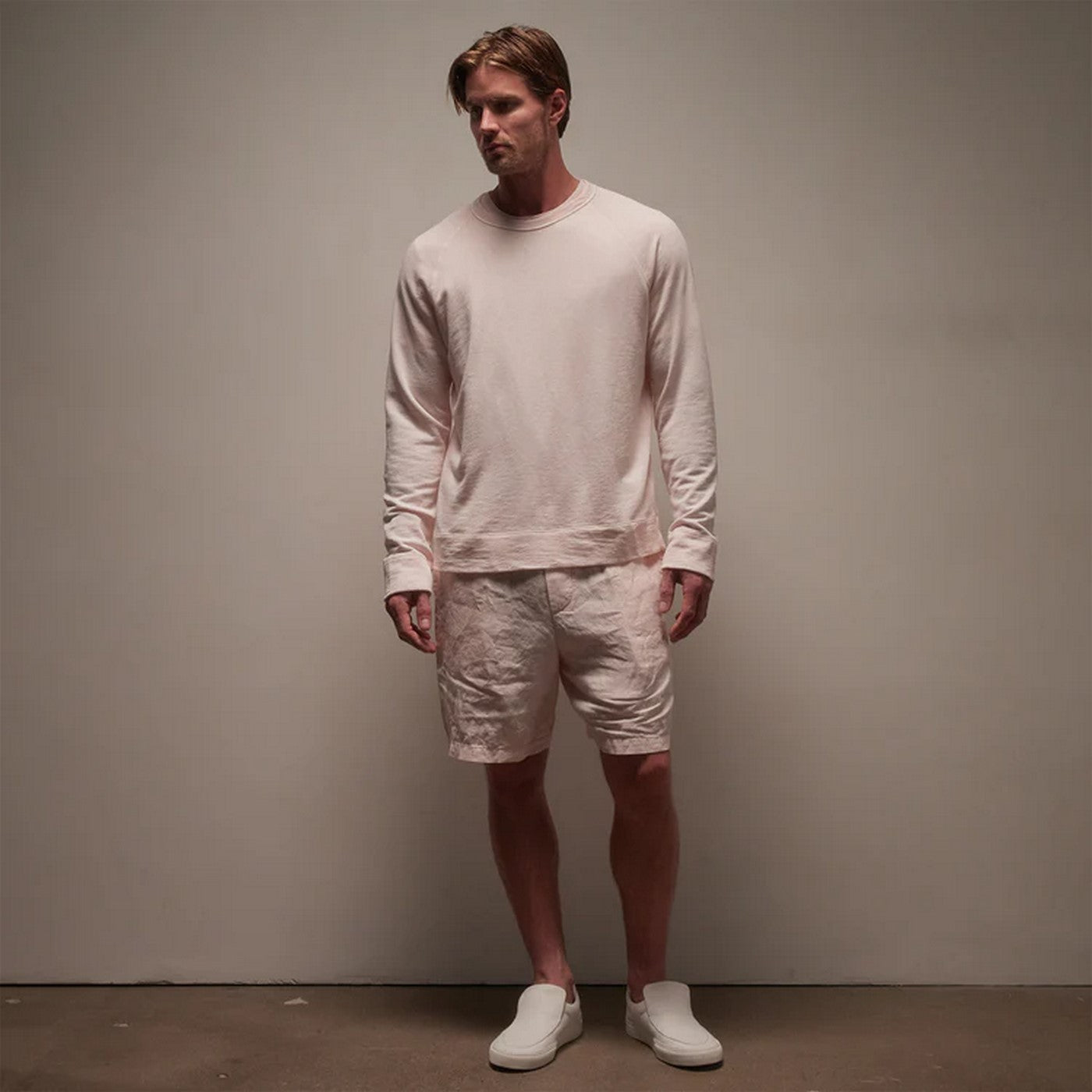 Vintage Cotton Raglan Pullover - Ember Pigment - Homme