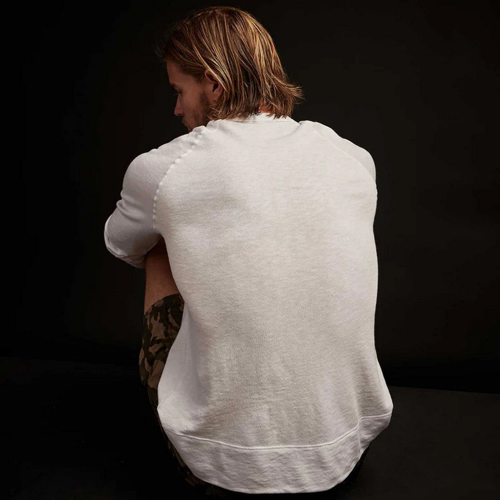 Vintage Cotton Raglan Pullover - Ember Pigment - Homme