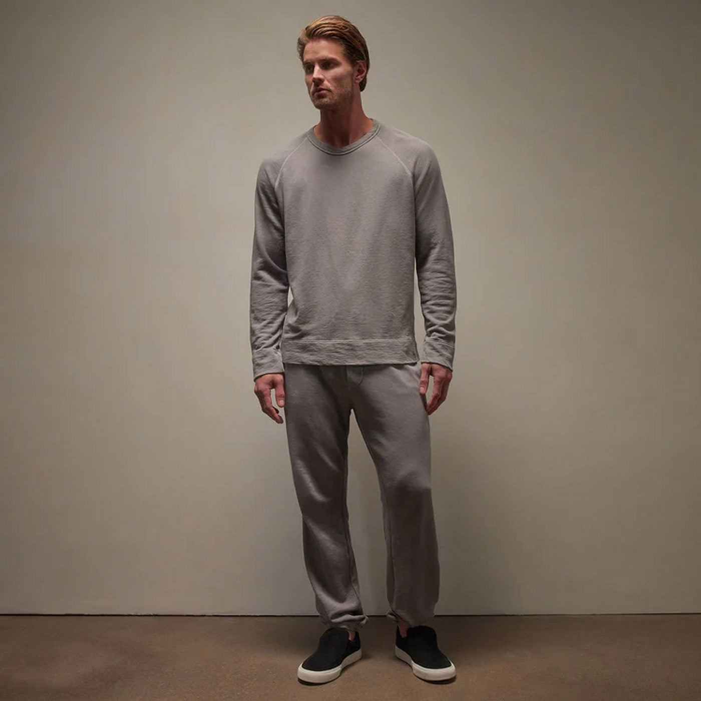 Vintage Cotton Raglan Pullover - Ember Pigment - Homme