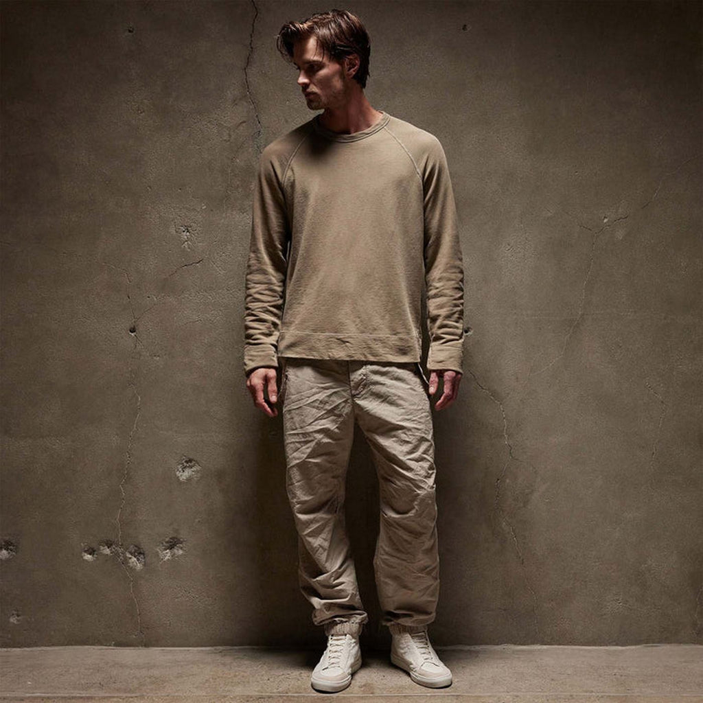 Vintage Cotton Raglan Pullover - Ember Pigment - Homme