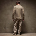 Vintage Cotton Raglan Pullover - Ember Pigment - Homme