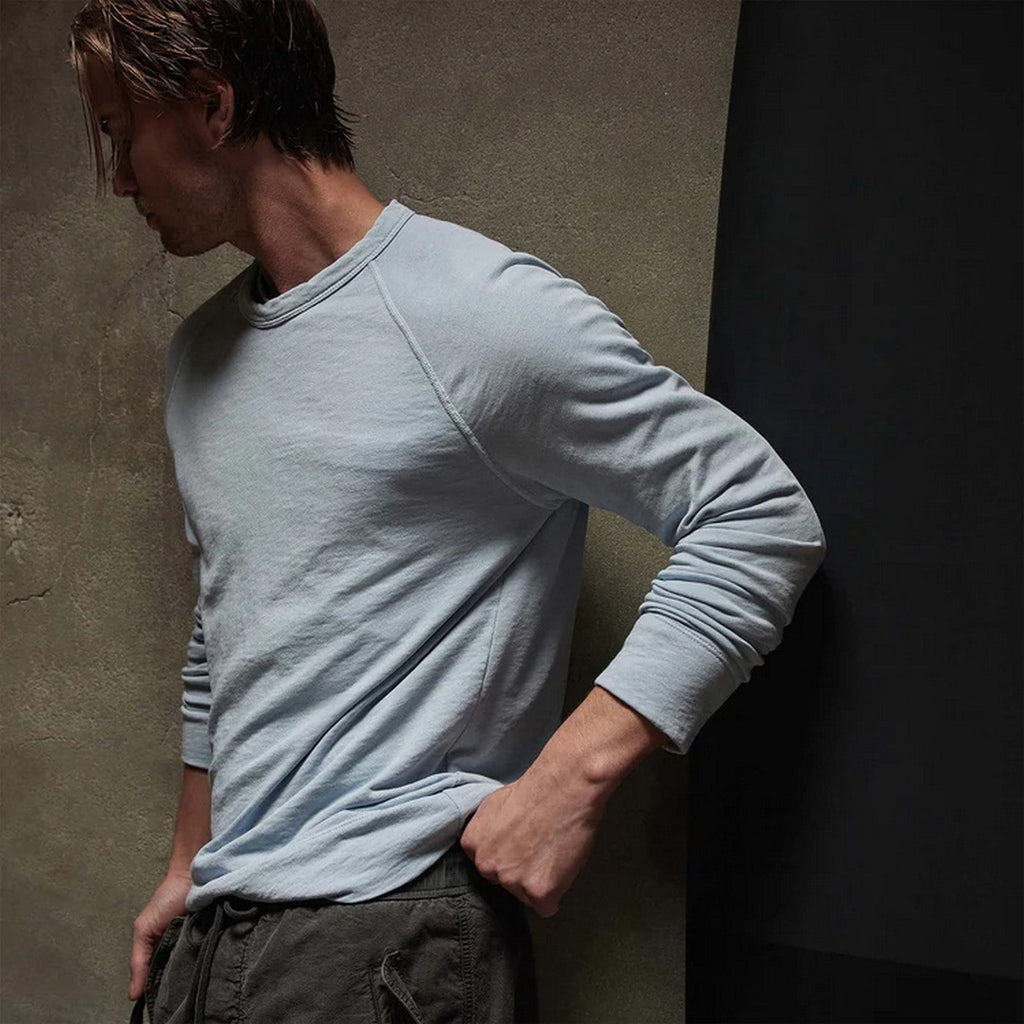 Vintage Cotton Raglan Pullover - Ember Pigment - Homme