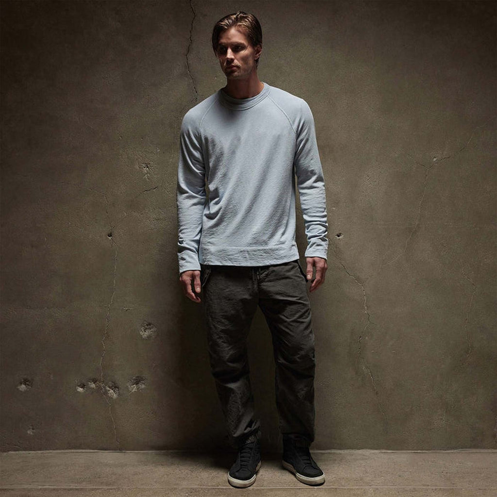 Vintage Cotton Raglan Pullover - Ember Pigment - Homme