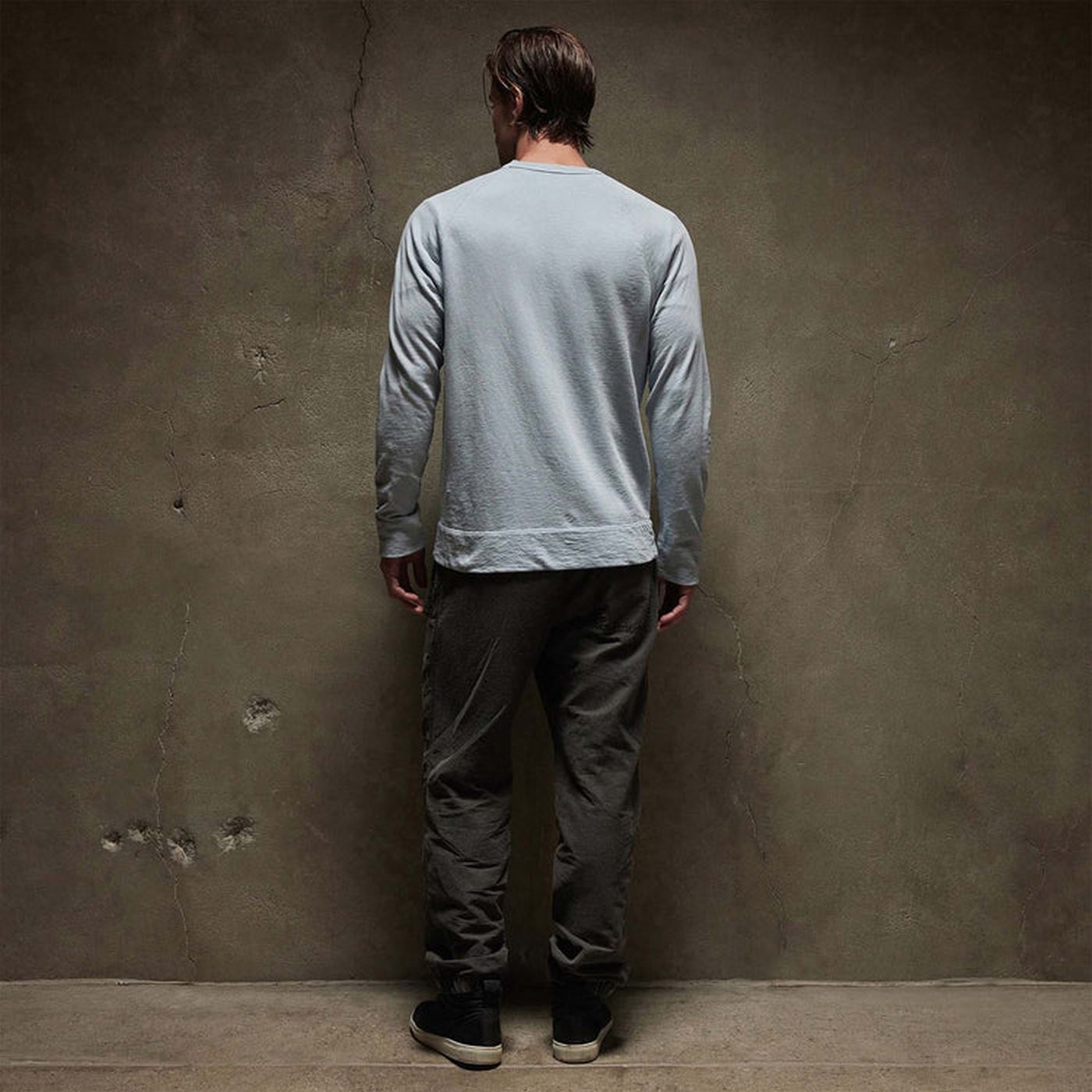Vintage Cotton Raglan Pullover - Ember Pigment - Homme