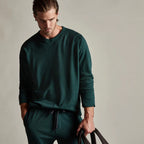 Vintage Cotton Raglan Pullover - Ember Pigment - Homme
