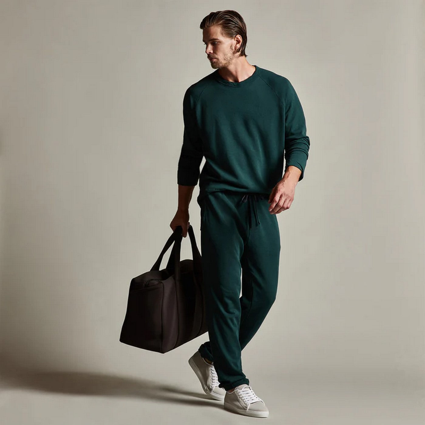 Vintage Cotton Raglan Pullover - Ember Pigment - Homme